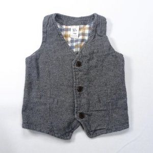 Baby B'gosh Gray Soft Button down, Vest/Waistcoat 18M